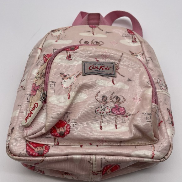 Cath Kidston Light Pink Ballerina Print Mini Rucksack Backpack - Picture 1 of 5